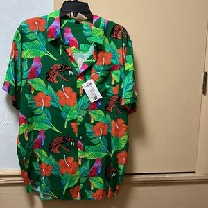 New Florida A&M University (FAMU) Rattlers Floral Print Hawaiian Shirt.